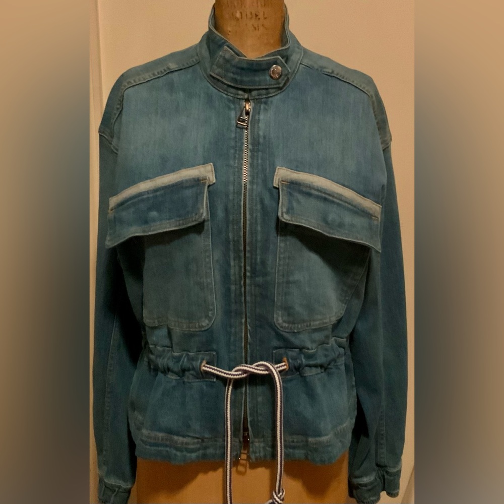 Veronica Beard Jeans Blue Denim Roz Jacket Sz S